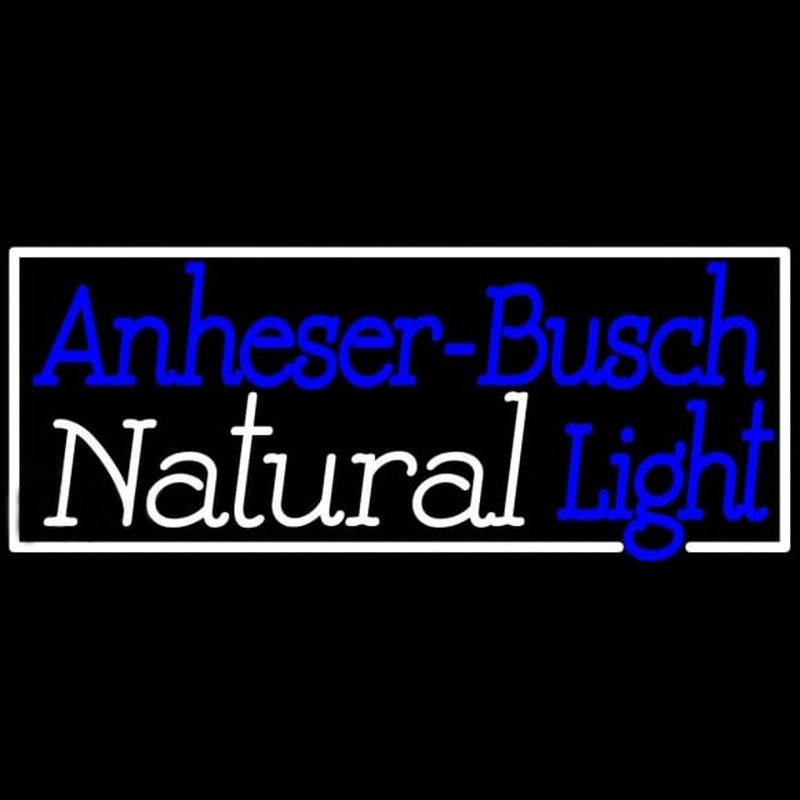 Natural Light Anheuser Busch Beer Sign Leuchtreklame