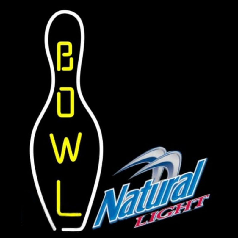 Natural Light Bowling Beer Sign Leuchtreklame
