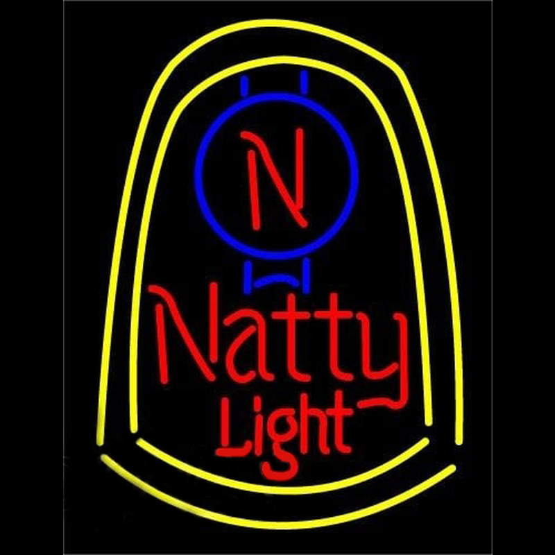 Natural Natty Light Beer Sign Leuchtreklame