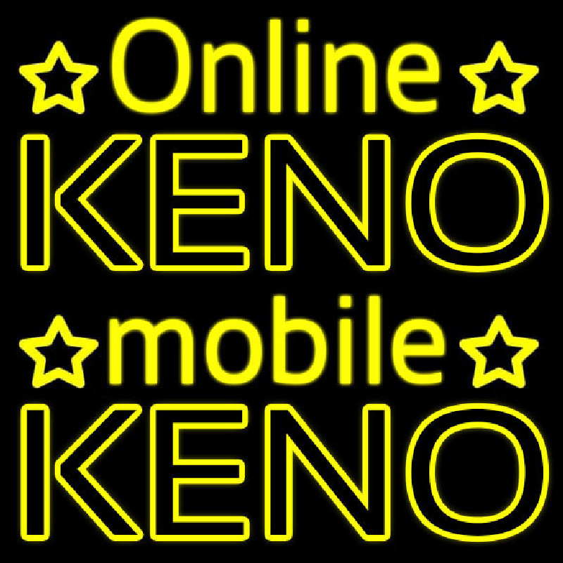 Online Keno Mobile Keno Leuchtreklame