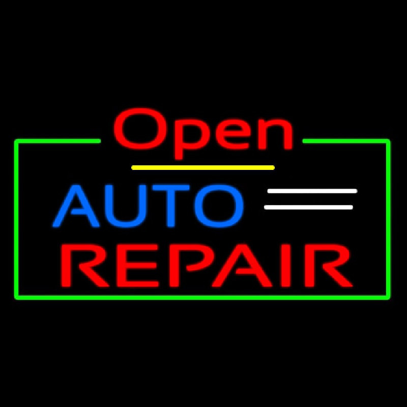 Open Auto Repair Leuchtreklame