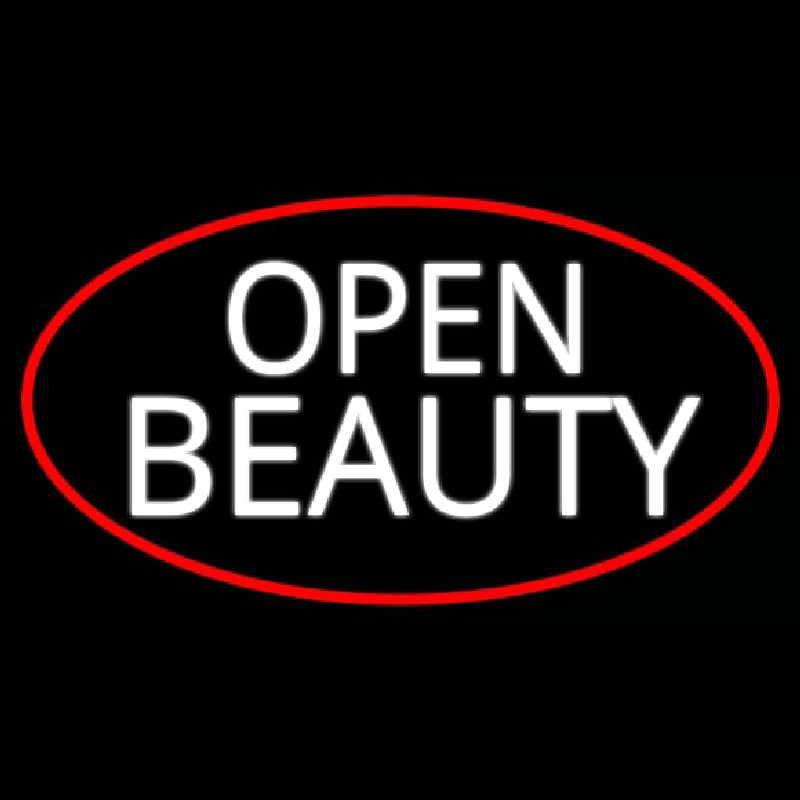 Open Beauty Salon Leuchtreklame