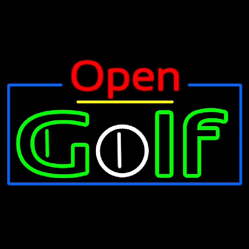 Open Golf Leuchtreklame