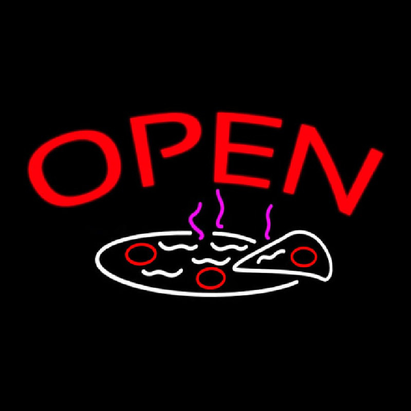 Open Pizza Leuchtreklame