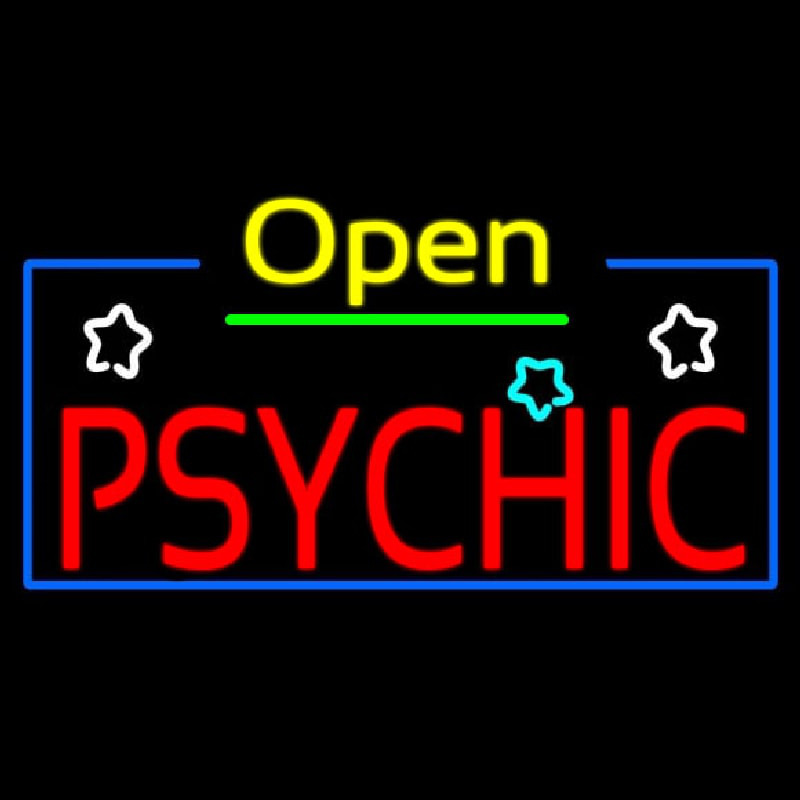Open Psychic Leuchtreklame