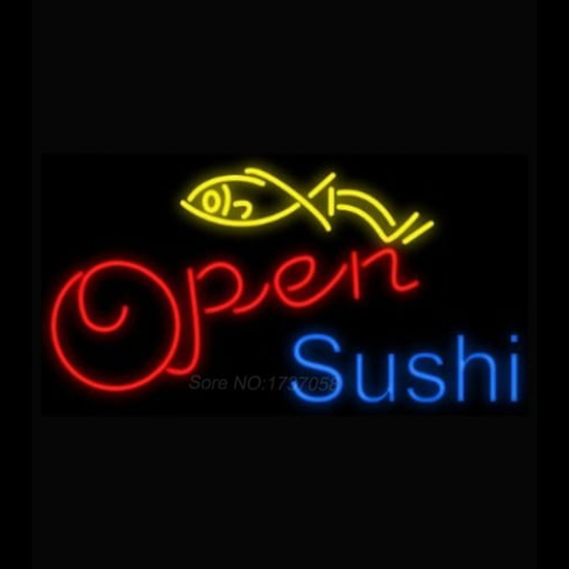 Open Sushi Fish Leuchtreklame