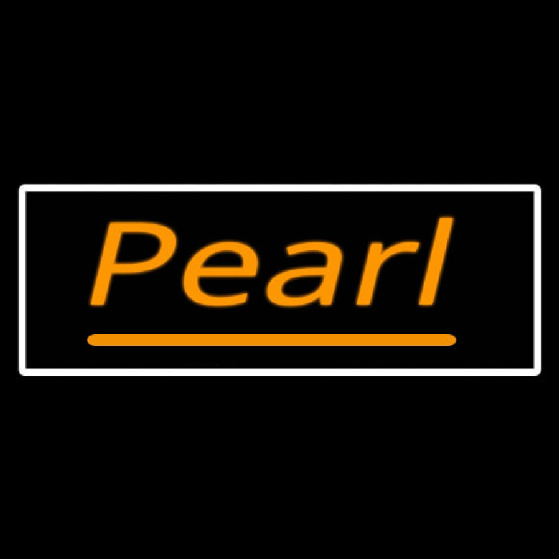 Orange Pearl Leuchtreklame