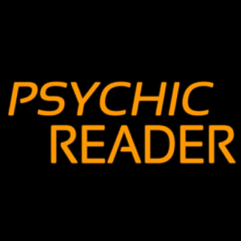 Orange Psychic Reader Leuchtreklame