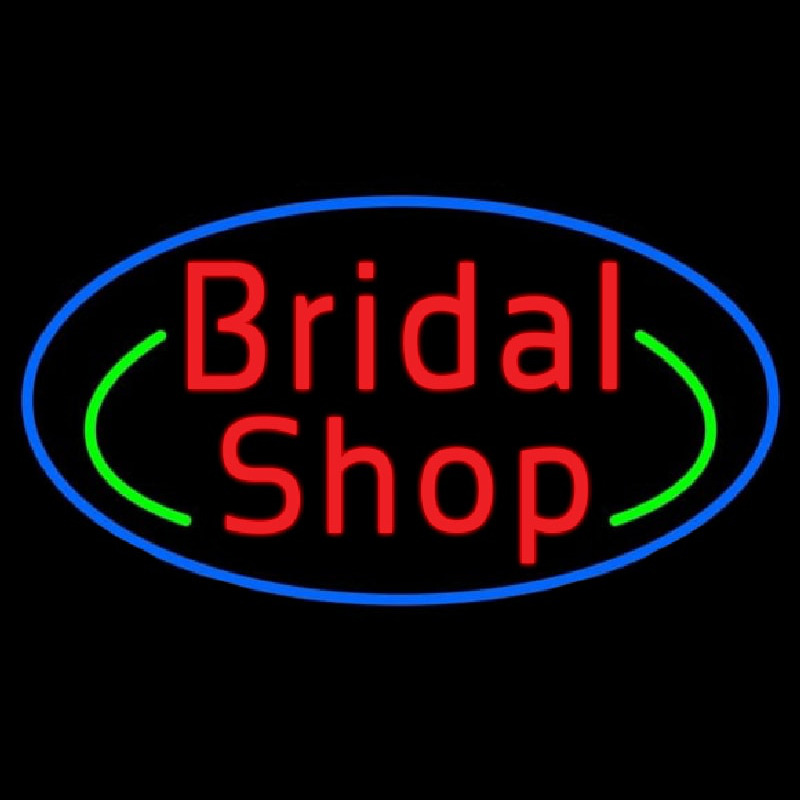 Oval Bridal Shop Leuchtreklame