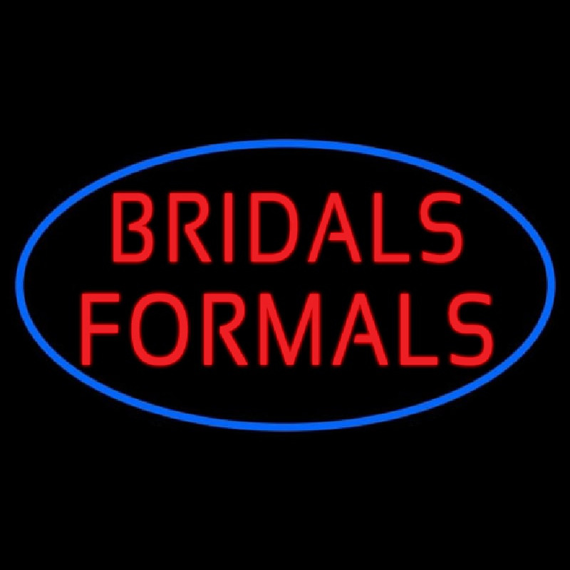 Oval Bridals Formals Leuchtreklame