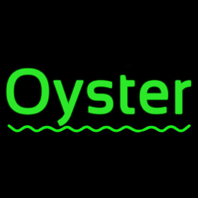 Oysters Green Line Leuchtreklame
