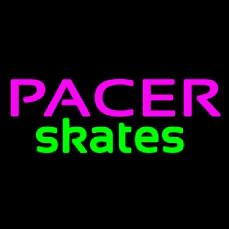 Pacer Skates Logo Leuchtreklame