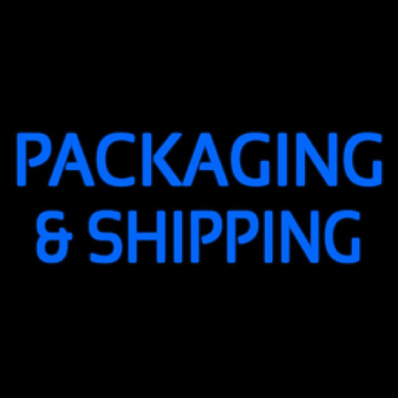 Packaging And Shipping Leuchtreklame