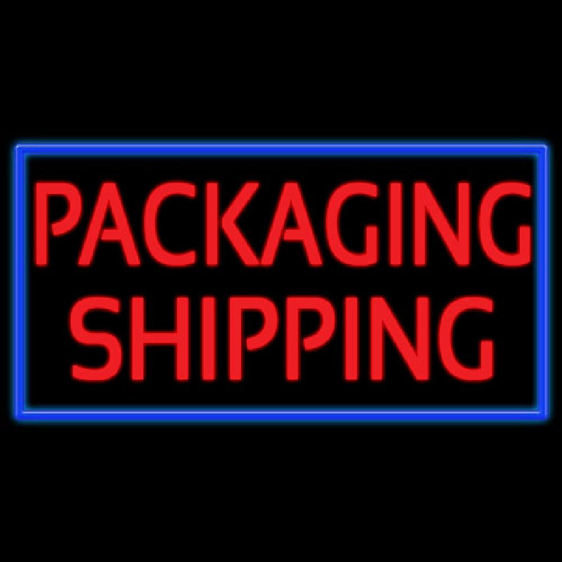 Packaging Shipping Leuchtreklame