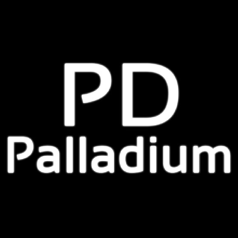 Palladium White Leuchtreklame