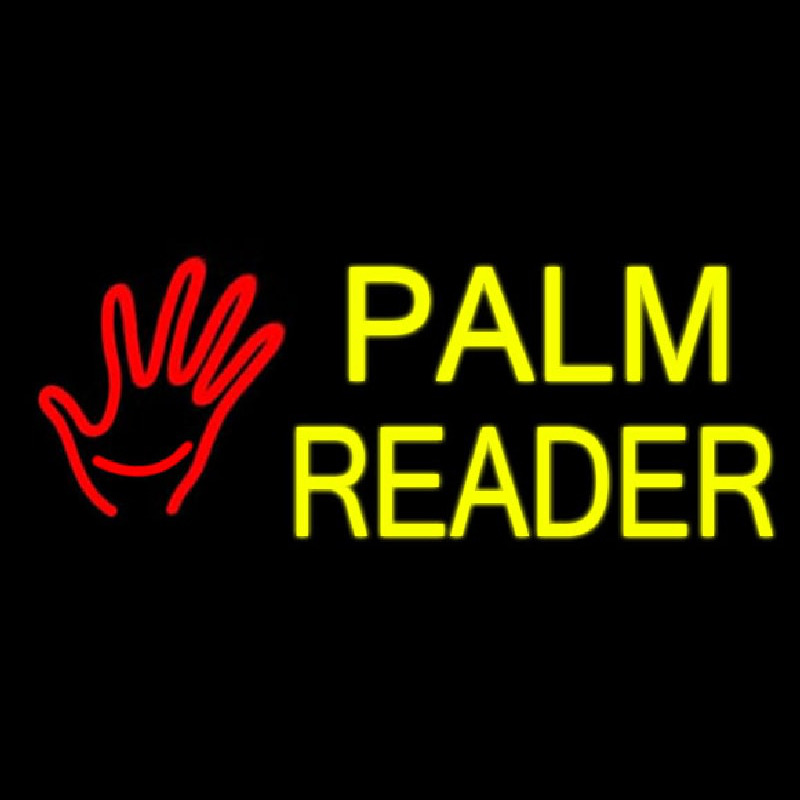 Palm Reader Logo Leuchtreklame