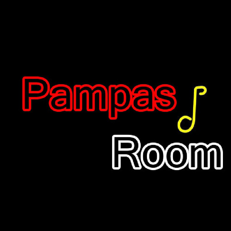 Pampas Room 1 Leuchtreklame