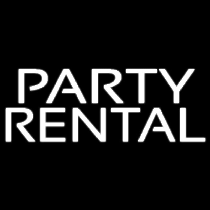 Party Rental 1 Leuchtreklame