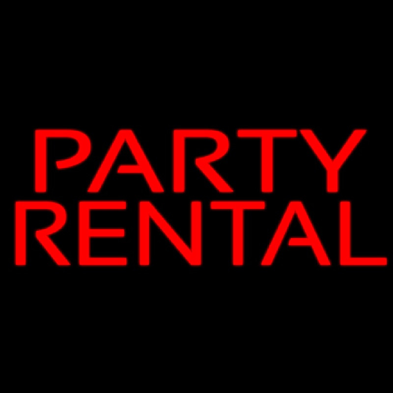 Party Rental Leuchtreklame