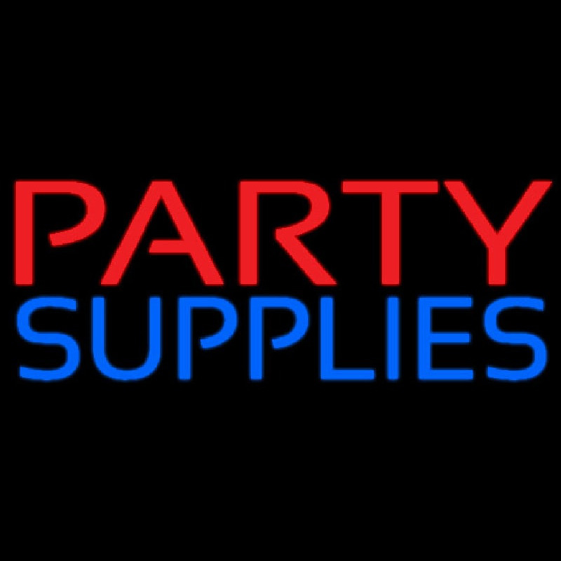 Party Supplies Leuchtreklame