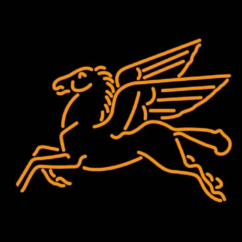 Pegasus Gasoline Logo Leuchtreklame