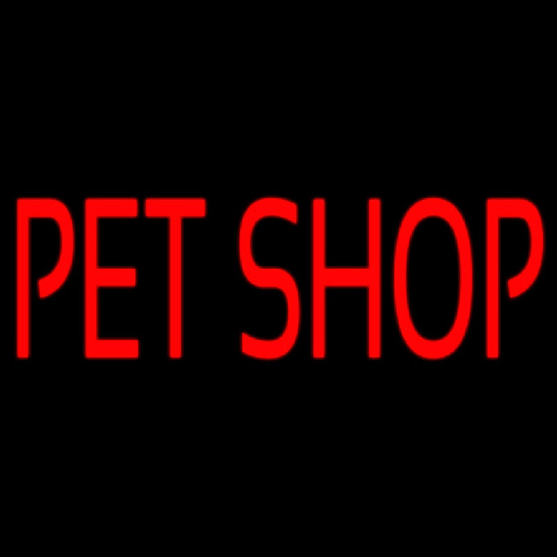 Pet Shop Block Leuchtreklame