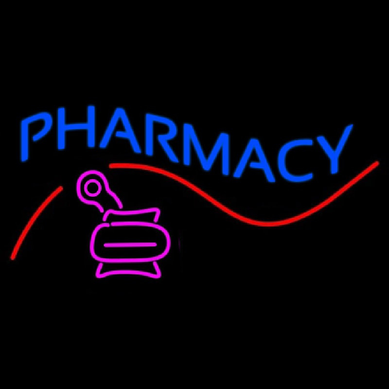 Pharmacy With Logo Leuchtreklame