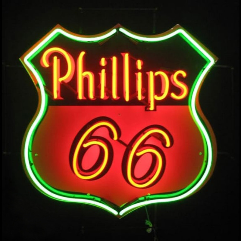 Phillips 66 Gasoline Leuchtreklame