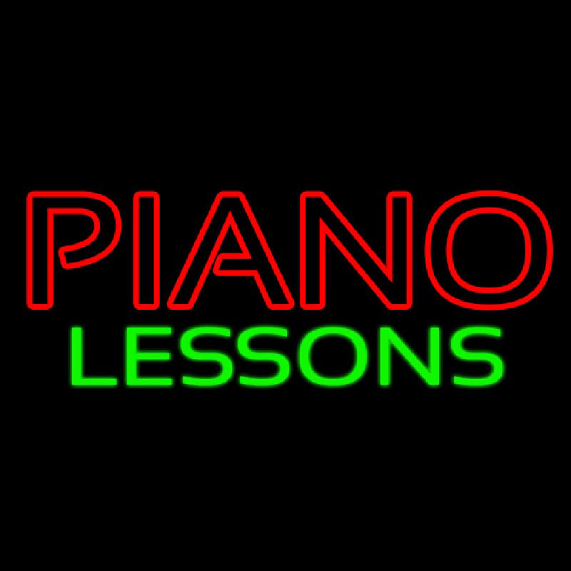 Piano Lessons Leuchtreklame