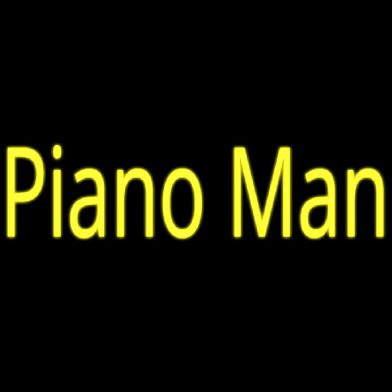 Piano Man Leuchtreklame