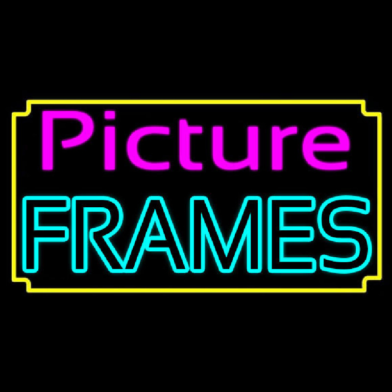 Picture Frames Leuchtreklame