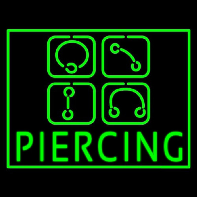 Piercing Leuchtreklame