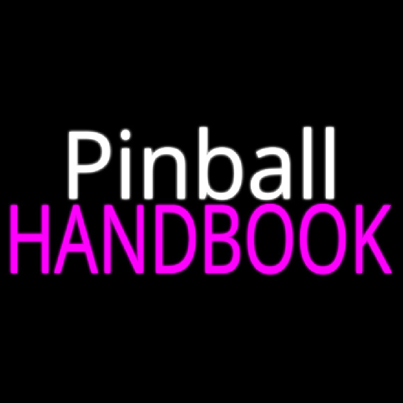 Pinball Handbook 2 Leuchtreklame