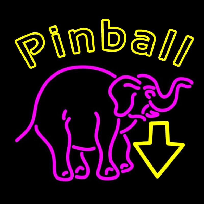 Pinball With Arrow 1 Leuchtreklame