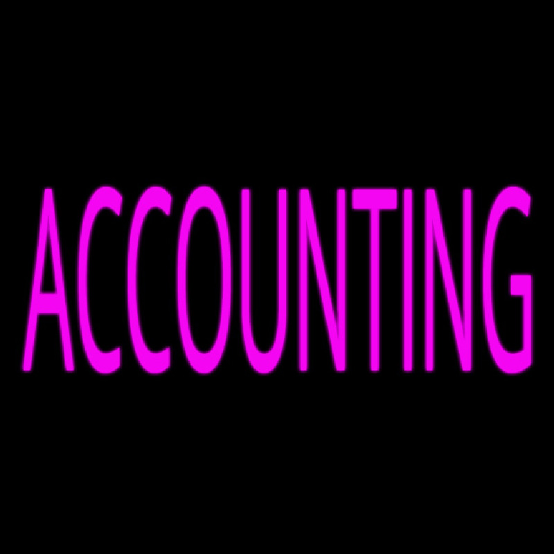 Pink Accounting Leuchtreklame