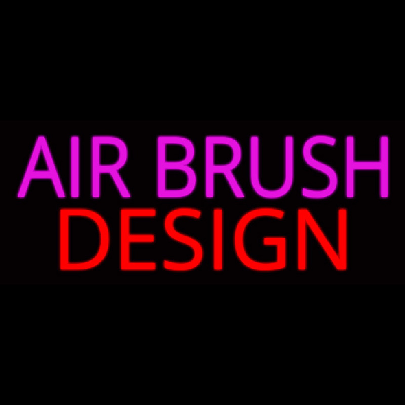 Pink Airbrush Design Leuchtreklame