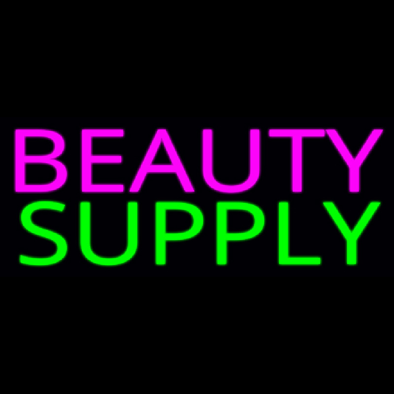 Pink Beauty Green Supply Leuchtreklame