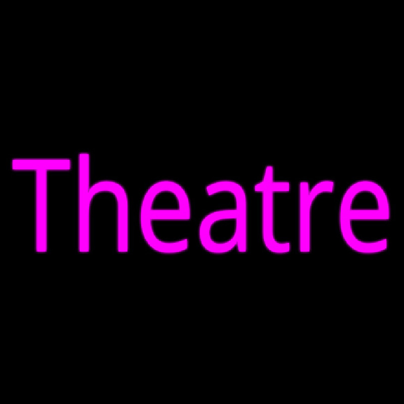 Pink Cursive Theatre Leuchtreklame