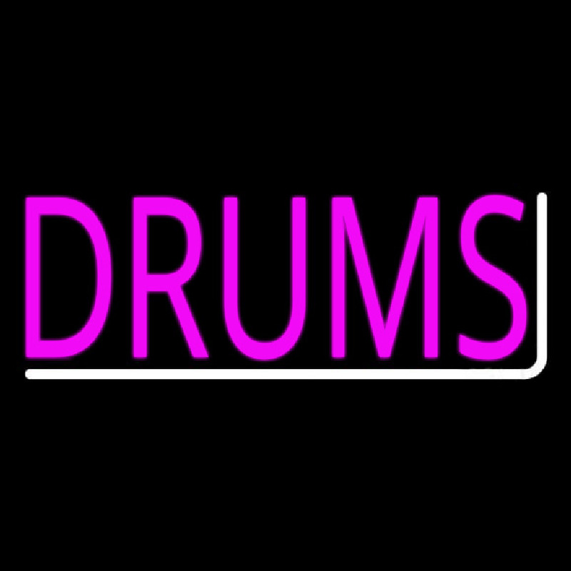 Pink Drums 1 Leuchtreklame