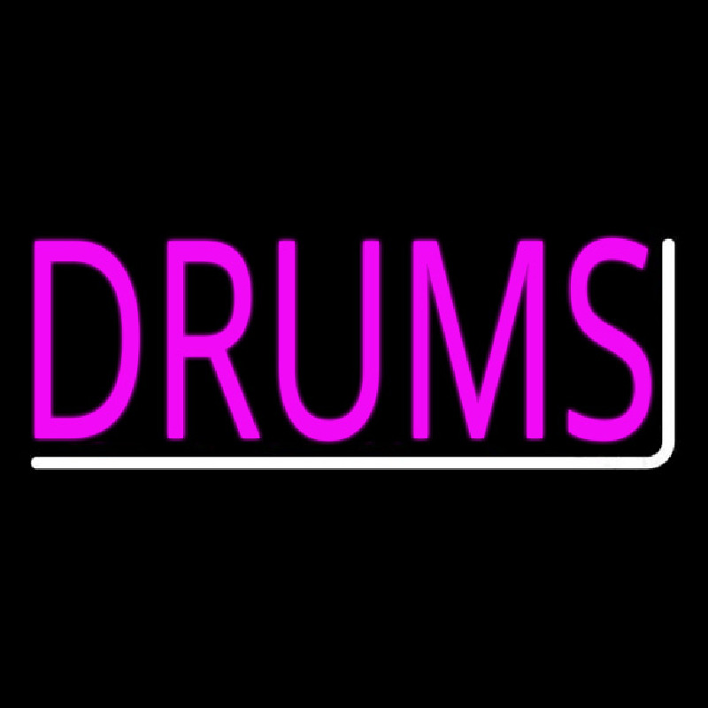 Pink Drums Leuchtreklame