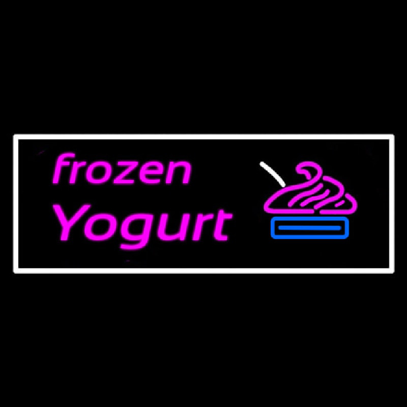Pink Frozen Yogurt Leuchtreklame