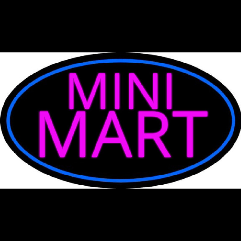 Pink Mini Mart Leuchtreklame