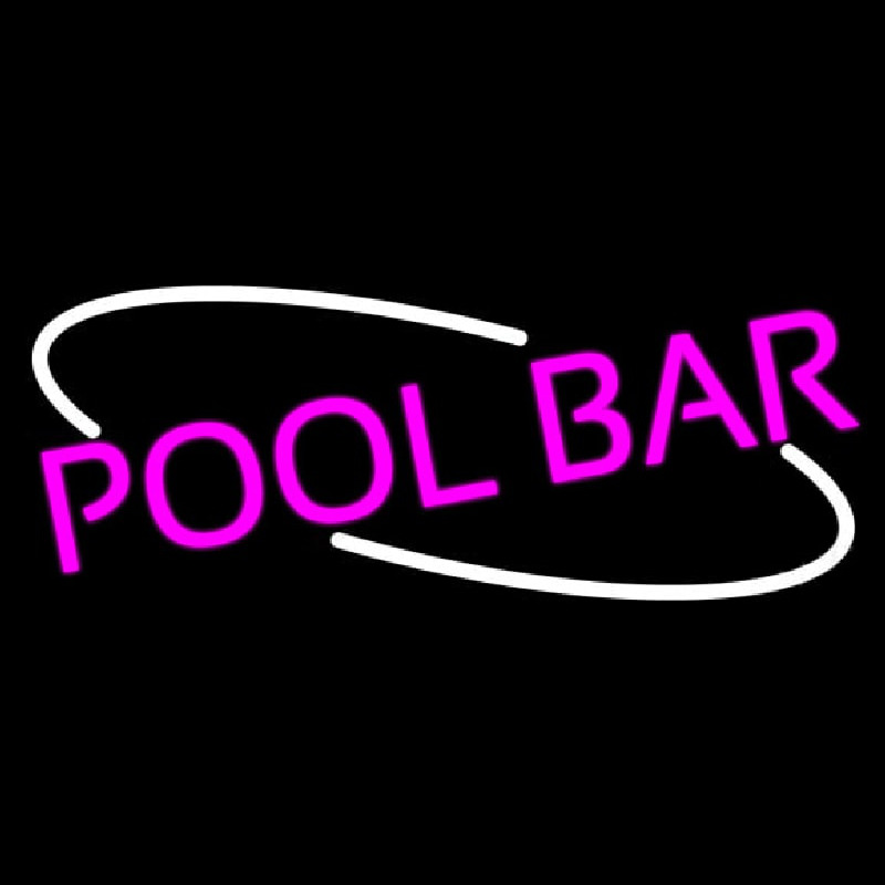 Pink Pool Bar Leuchtreklame
