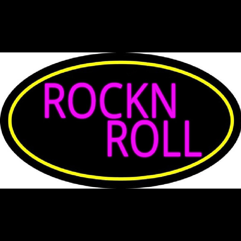 Pink Rock N Roll Guitar 2 Leuchtreklame