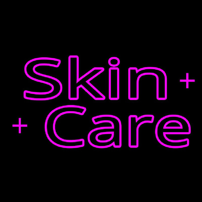 Pink Skin Care Leuchtreklame