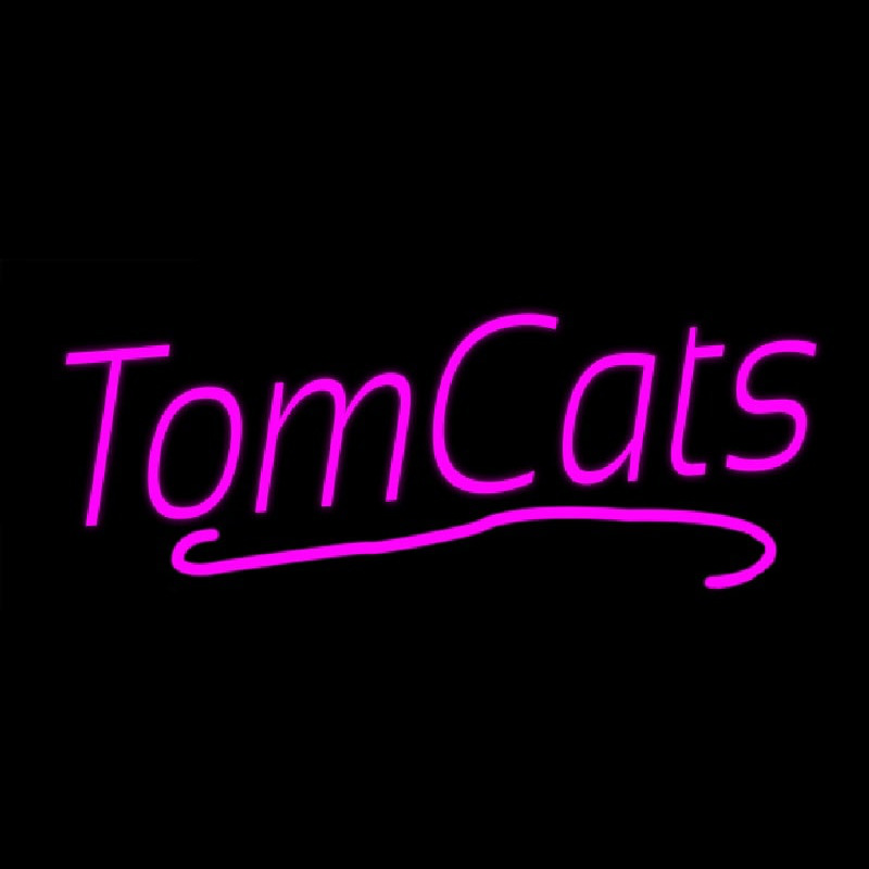 Pink Tom Cats Leuchtreklame