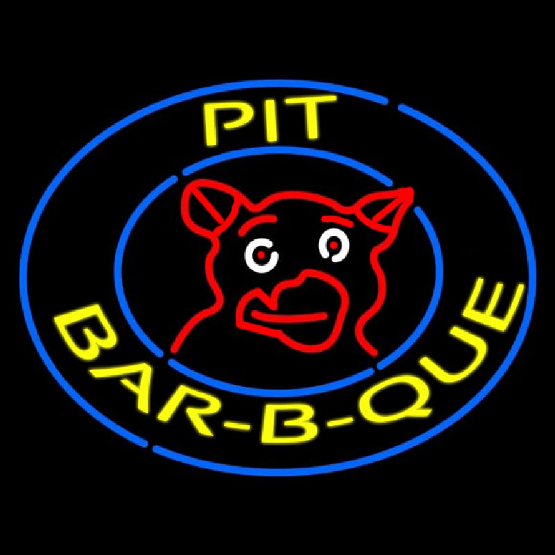 Pit Bbq Leuchtreklame