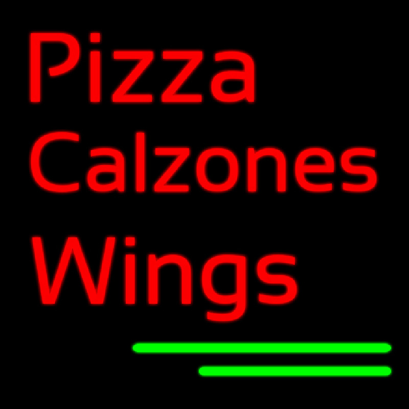 Pizza Calzones Wings Leuchtreklame