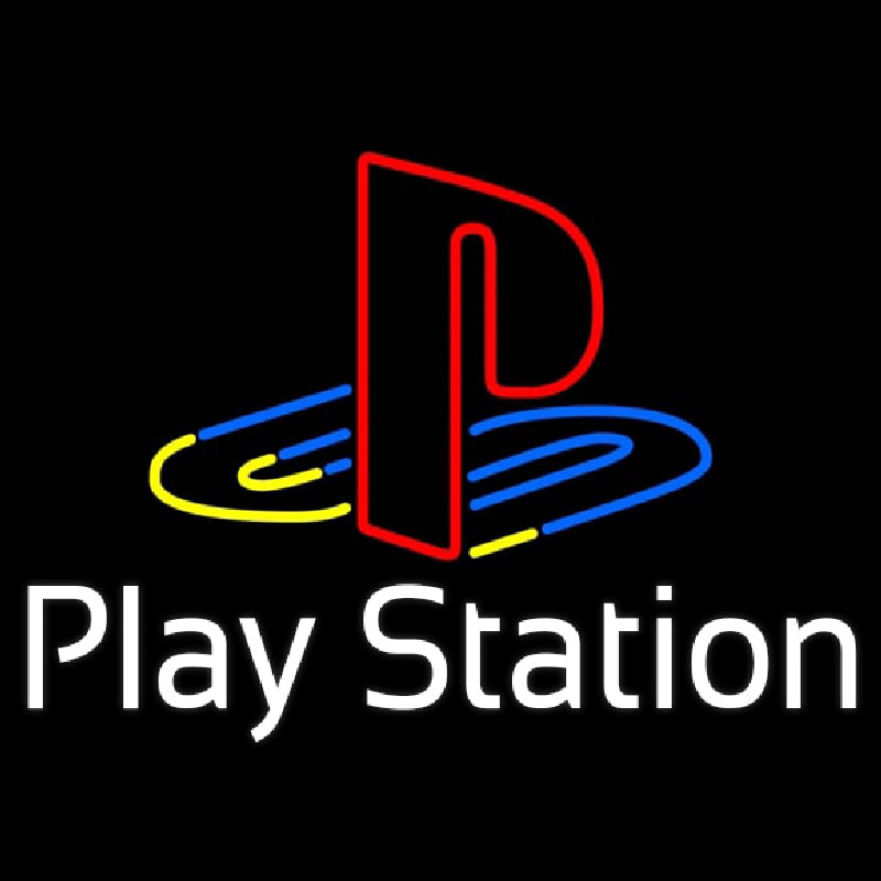 Playstation White Leuchtreklame