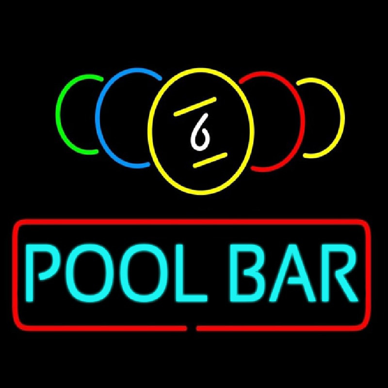 Pool Bar Leuchtreklame